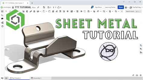 onshape sheet metal create tapered part|onshape sheet metal pattern.